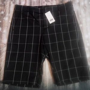 Banana Republic black windowpane shorts